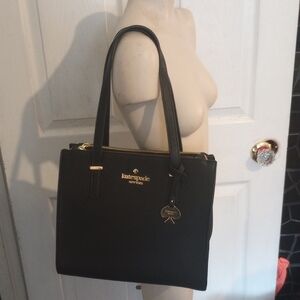 Kate Spade Black Structured Tote Like New